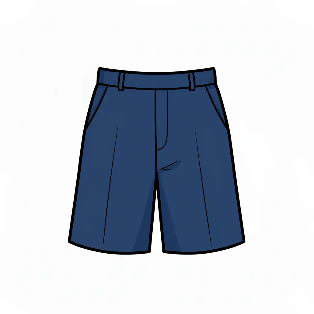 Navy blue bermuda shorts