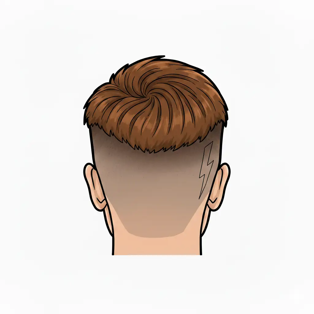 Designs shaved into hair