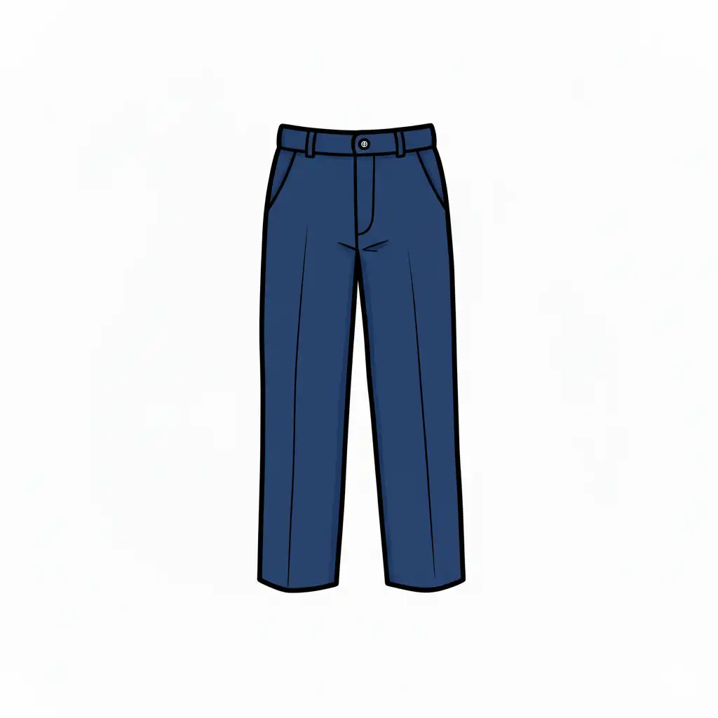 Navy blue trousers