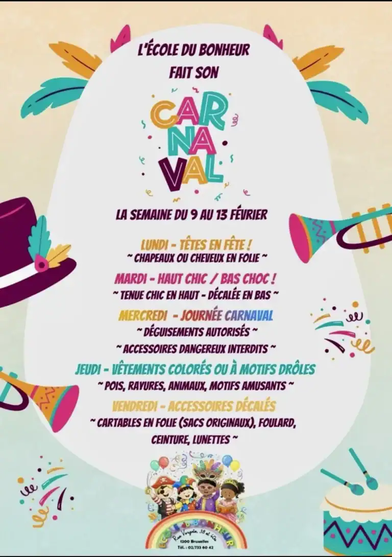 L'École du Bonheur fait son Carnaval !
